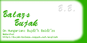 balazs bujak business card